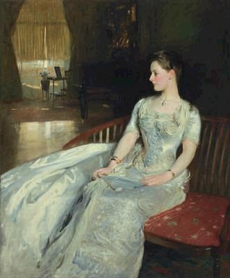 Frances Frew Wade aka Mrs. Cecil Wade 1886 by John Singer Sargent 1556-1925 Nelson Atkins Museum Topeka KS F86-23